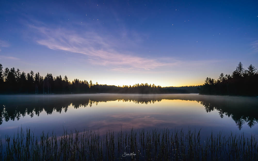 Blue hour at the lake