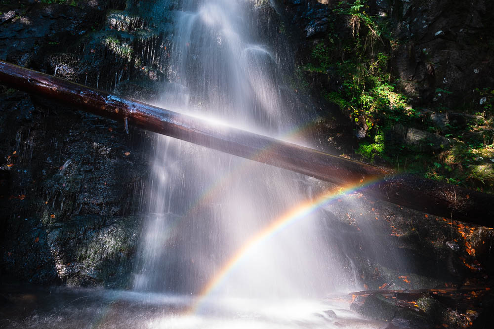 Rainbow at Waterfall